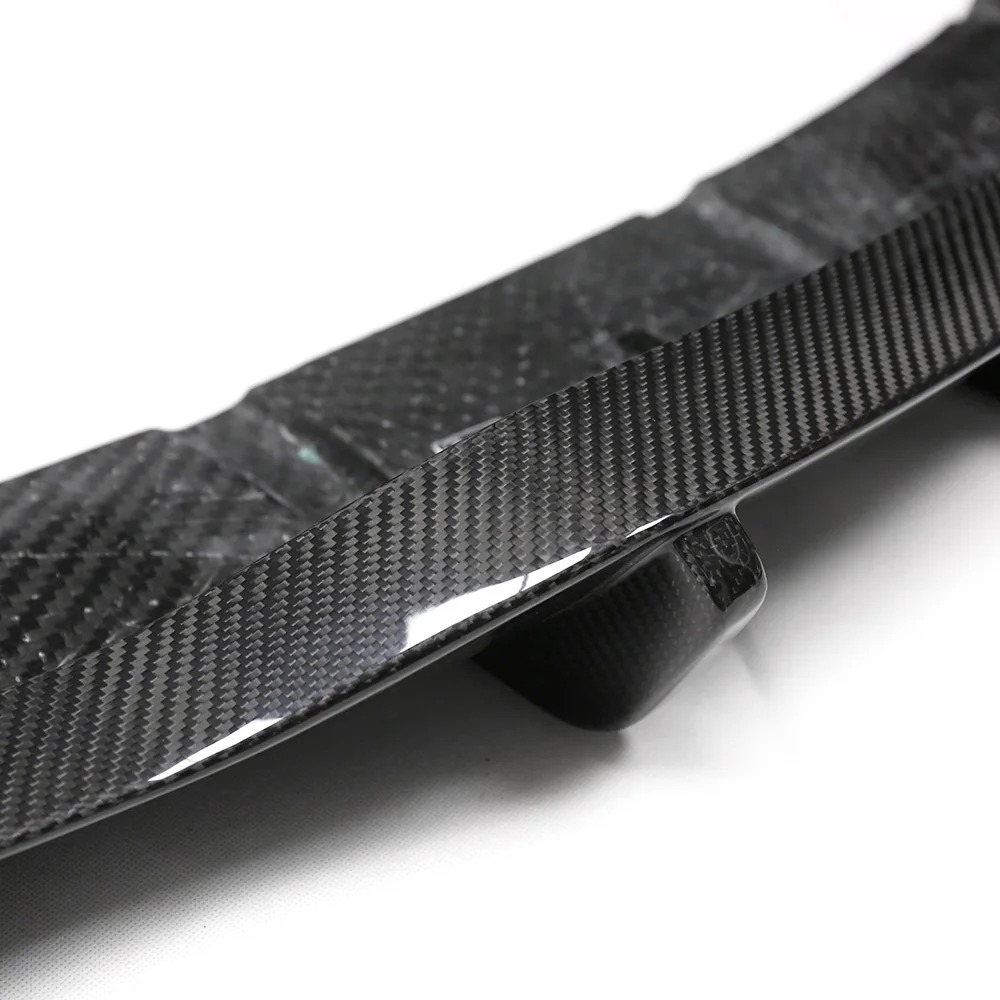 Real Carbon Fiber Rear Bumper Diffuser Lip V Style Fit for  Model S Plaid 2022+ Body Kit